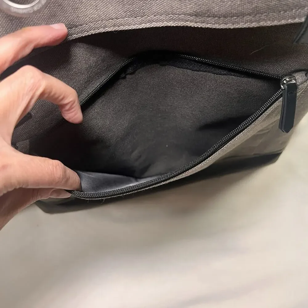 ART of SHAVING Backpack Large Gray Canvas Travel Utility Casual Logo Authentic